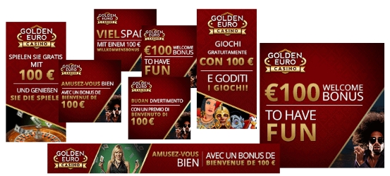 Golden Euro Casino Banner Selection